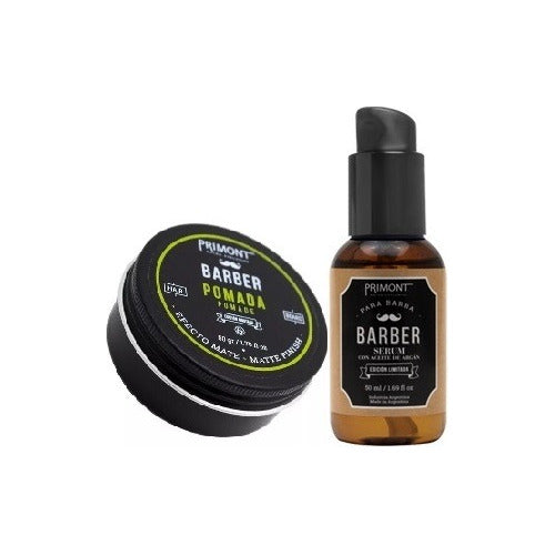 Primont Barber Care Kit with Pomade and Serum 4