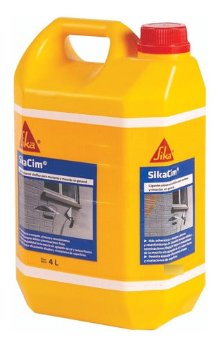 SikaCim Ligante Puente Adherente Acrilico Morteros 4 Lts 0