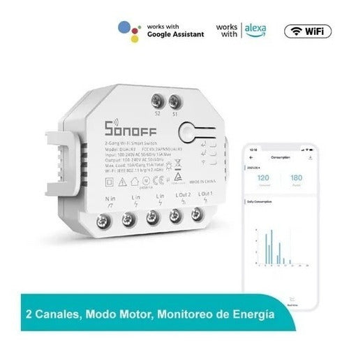 Sonoff Dual R3 X2u - 2 Channel WiFi Inter Google Alexa Smart 4