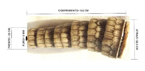 Kit 8 Peças Imitação Cabo Tatu Curvo Para Faca 1