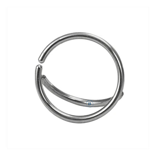 1 Double Endless Hoop Surgical Steel Piercing Bavasa 2