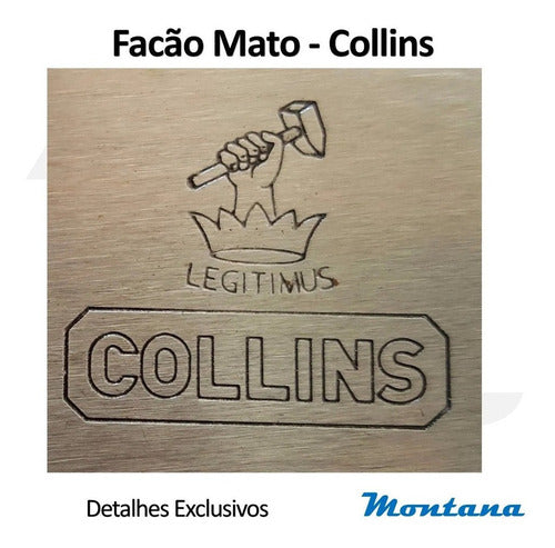 Facão Mato Afiado Legitimus Collins Polegadas 24 7