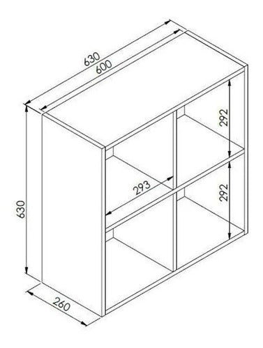 Delta Organizador Estante Nicho Estantería De Pared Aéreo Multiuso 1