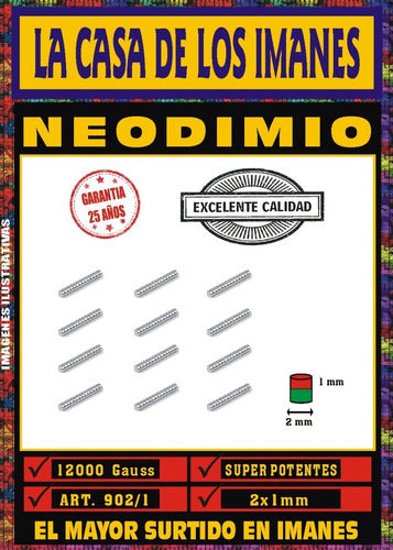 Iman Neodimio 2x1 Mm 150 Unidades 12000 Gauss 1