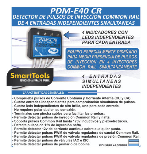 PDM E40 CR Common Rail Injection Pulse Detector X 4 2