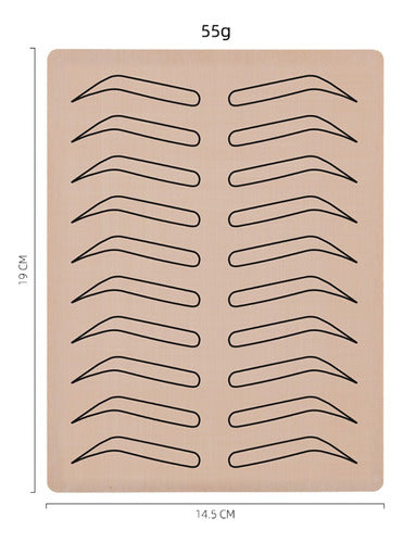 Modacity Synthetic Practice Skin for Microblading Eyebrows Makeup 2