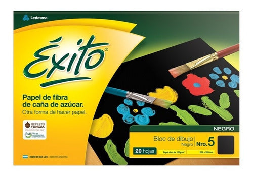 Éxito Black Block N5 X20 Sheets School 0