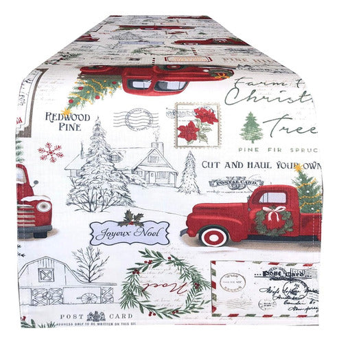 Newbridge Pine Hill Christmas Tree Farm Fabric Holiday Table Runner 0