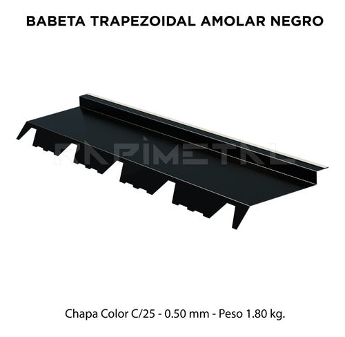 Rapimetal Roof Babeta on Trapezoidal Black Sheet T101 12