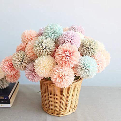 Shine-Co Lighting Artificial Crisanthemum Ball Hydrangea Flowers 2