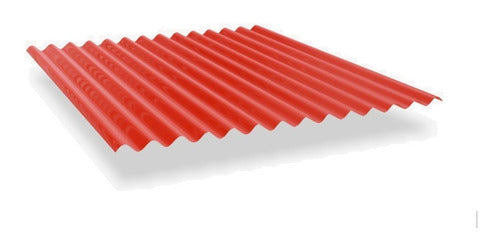 Red Ribbed Sheet C-25 (0.5 mm) x 4 Meters 1
