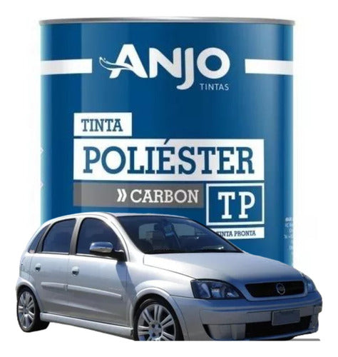 Anjo Polyester Paint Metallic Silver Polaris for Cars 0