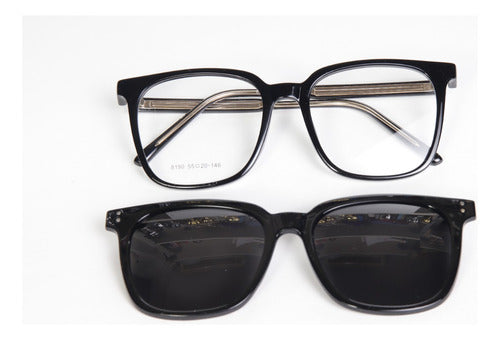 Pipaeyewear Clip-On Sunglasses Frame PP8190 1