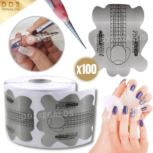 Cherimoya 100 Cherimoya Nail Sculpting Molds Gray 1