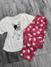 Oh Regalos Pijama Frenchie Rosado Pantalon + Remera Manga Corta 2