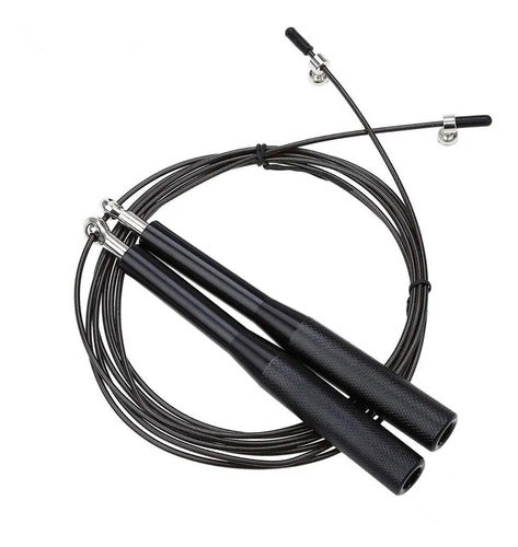 Speed Rope with Aluminum Grip / Steel Cable / Bearings 0