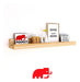 Solid Wood Coat Rack + Shelf for Pictures, Books - Nordic Design 1