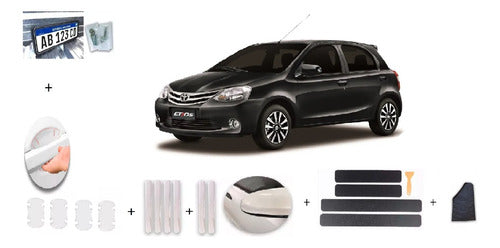 Kit Combo De Accesorios De Protección Para Toyota Etios 2022 0