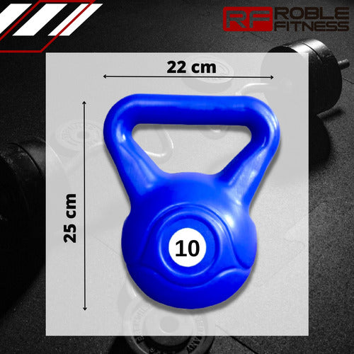 Roble Fitness Kettlebell Kit 10kg Plastic Dumbbell Pack of 2 2