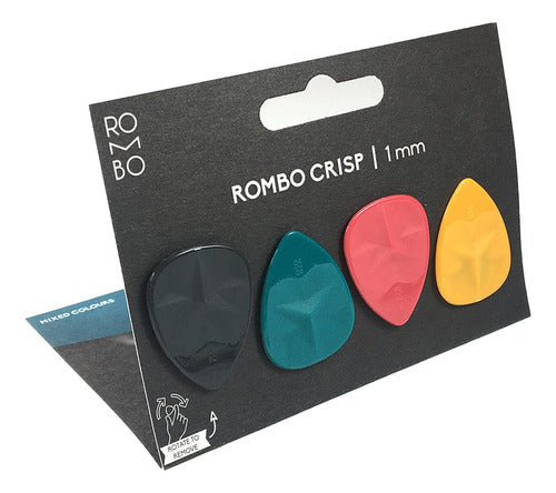 Palhetas Rombo Crisp Color - 1.00mm ( Set 4 Unid. ) 0