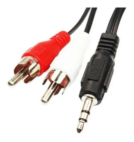 3-Meter Stereo Audio Cable Mini Plug 3.5 to 2 RCA 3