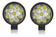 2 Round Off Road 9 LED 27W Agricultural LED Auxiliary Lights 0