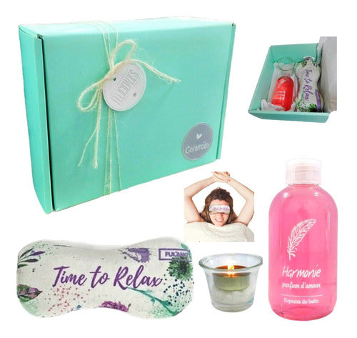 Aroma Rose Spa Relaxation Gift Set Nº62 - Kit Aroma Caja Box Empresarial Spa Rosas Set Zen Relax N62