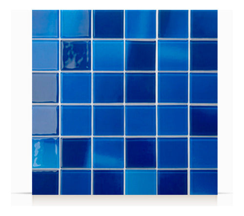 Acuarela 27x27 Pentaglas Surf Indigo Glass Mosaic 0