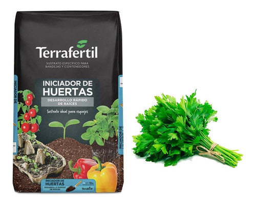 Sustrato Huertas Terrafertil 10lts Con Semillas De Perejil 0