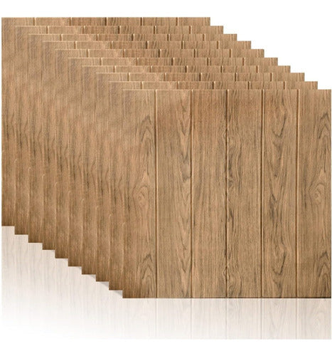 Shopick Placa X10 Pared Adhesiva Simil Madera Revestimiento Deco 0