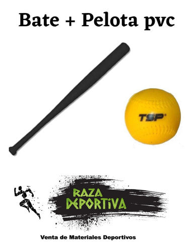 New Plast Softball PVC Bat + PVC Ball 1