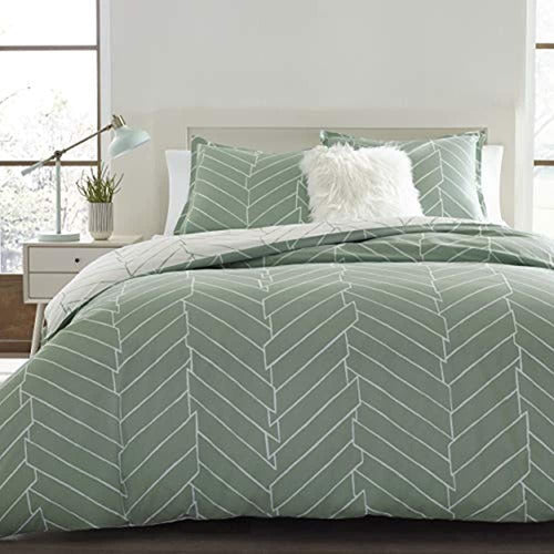 City Scene Ceres Cotton Mint Queen Comforter Set 0