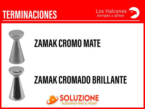 Tirador Palermo Metal Zamak Mueble Herraje X 30 Unidades 5