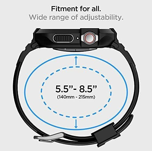 Spigen Rugged Mesh Case for Apple Watch 44/45mm in Black 2