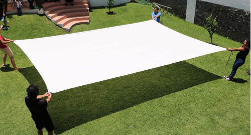 Tecsys Toldo Vela Sombra y Granizo C/UV - 4*3 Mts Blanco Doble Tela 2