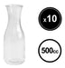 Set of 10 Small Wide Mouth Glass Milk Bottles for Bars and Restaurants 1