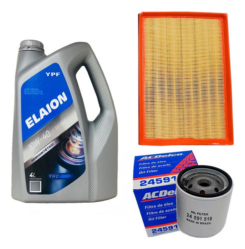 Combo 2 Filtros + Aceite 10w40 Chevroletcorsa Ii 1.8 8v 2009 0