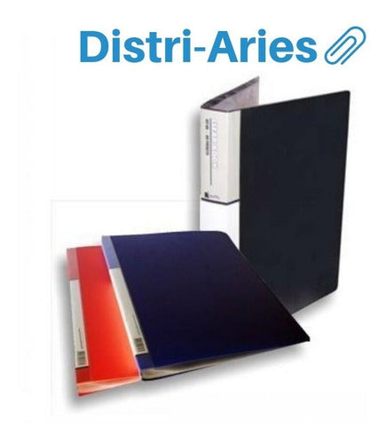 Aries A4 Folder with 80 Folios - Premium Quality Plastic 4