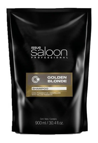 Issue Shampoo Golden Blonde Matizador Cabello Dorado 900 Ml 0