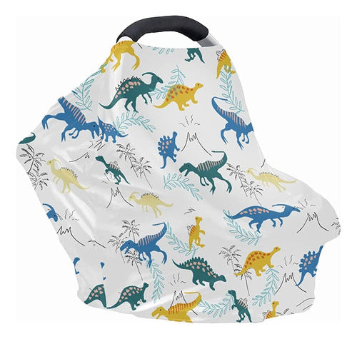 Kidvovou Nursing Cover Scarf Cute Dinosaur 2