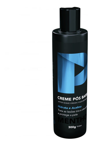 Creme Pós Barba Play Barber 300g Menthol Barbearia Com 3 Und 3