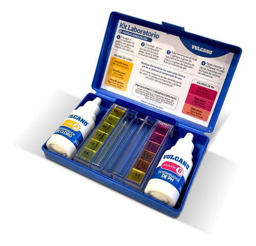 Vulcano Water Testing Kit for Chlorine and pH Levels 0