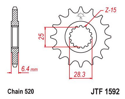 JT Piñon 13T Yamaha Yfm 700 Raptor 06-19 1