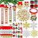 284-Piece Christmas Ornaments DIY Kit for Tree Decoration 0