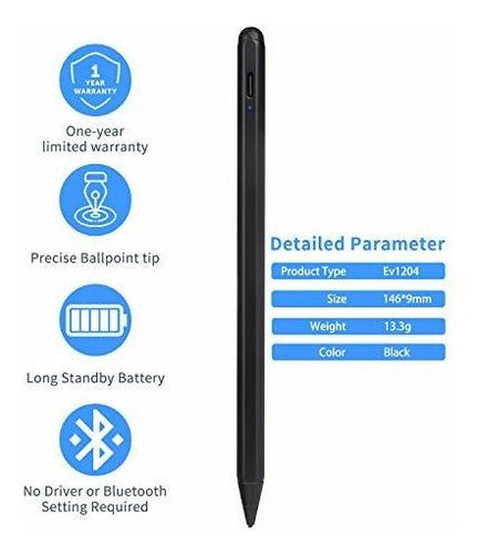 Evach Stylus Pen For Dell 2In1/ XPS 13 1.5mm Ultra Fine 5