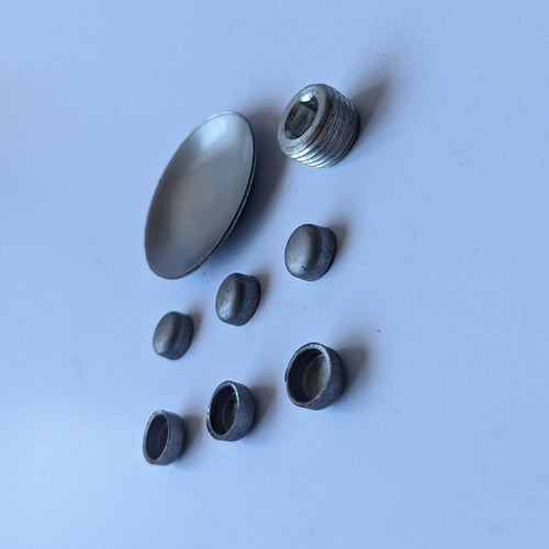 Complete Set of Stainless Steel Caps - Fiat 411 1