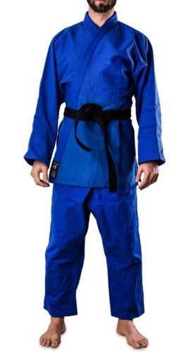 Shiai Judo Aikido Uniform Medium Blue T4-8 0