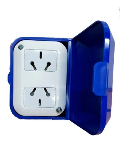 Outdoor Capsulated Box 2 Socket 10 Amp Double Outlet 0