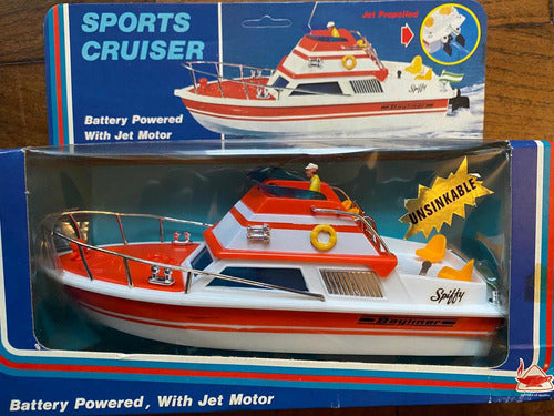 Sports Cruiser Vintage Battery-Operated Yacht Toy 0