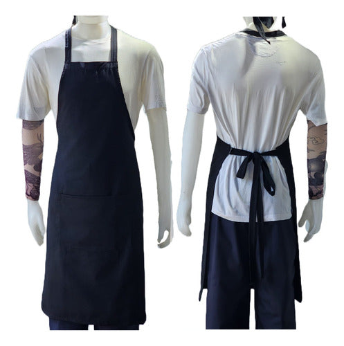 Linco Super Pack of 4 Gabardine Kitchen Aprons 8oz with Pocket Offer 0